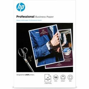 HP Professional Laser Papel de cópia e multifunções - Branco - A4 - 210 mm x 297 mm - 200 g/m² Grammage - Mate - 150 Planilha