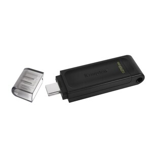 Kingston DataTraveler 70 DT70 128 GB USB 3.2 (Gen 1) Typ C Flash-Laufwerk - Schwarz