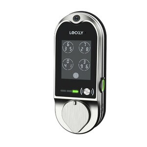 Lockly Vision Smart Lock + Video Doorbell - Touchscreen - Bluetooth - Satin Nickel