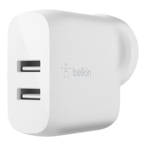 Belkin BOOST↑CHARGE 24 W AC Adapter - 1 Pack - For Smartphone, Tablet PC, Power Bank, Mobile Device - 4.80 A - White
