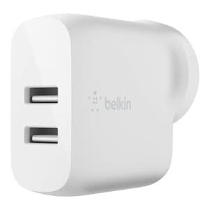 Belkin BOOST↑CHARGE 24 W AC Adapter - For Smartphone, Tablet PC, Power Bank, iPad Pro - 4.80 A - White