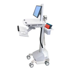 Ergotron StyleView Laptop Cart - 15.88 kg Load Capacity - 4 Casters - Aluminium