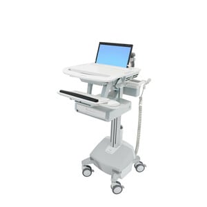 Ergotron StyleView Laptop Cart - 9.07 kg Load Capacity - 4 Casters - Aluminium