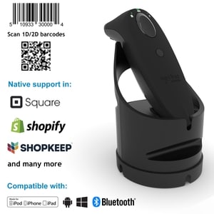 SOCKETSCAN S740 UNIVERSAL BC SCANNER BLACK + BLACK DOCK IN