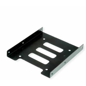 ROLINE Montageadapter, 3,5 Zoll Rahmen für 1x 2.5 HDD/SSD, Metall, schwarz
