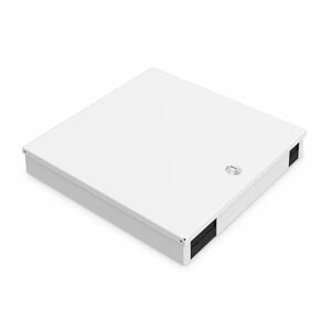 Digitus Mounting Box for Fiber Optic Coupler, Fiber Optic Cassette, Splice Cassette - Grey - Sheet Steel, Cold Rolled Stee