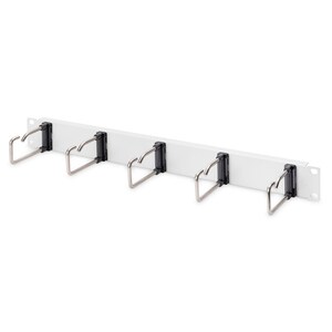 Digitus Kabelführung - Hellgrau - 1 Pack Paket - Kabelmanagement-Panel - 1U Rack Height x 19" Panel Width - Stahl