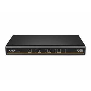 Vertiv Avocent Cybex SCKM100 Secure Desktop KVM Switch, 4 Port, Dedicated Peripheral Port, NIAP Version 4.0 Certified, TAA