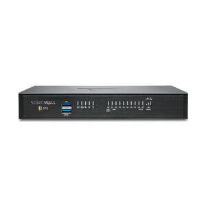 SonicWall TZ570 Network Security/Firewall Appliance - 8 Port - 10/100/1000Base-T - 5 Gigabit Ethernet - DES, 3DES, MD5, SH