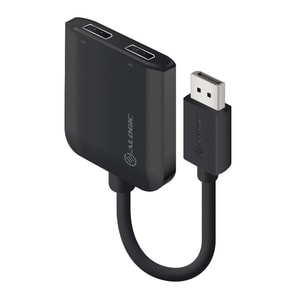 Alogic Signal Splitter - ABS Plastic - Black - 3840 × 2160 - DisplayPort