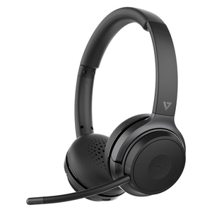 V7 HB600S Wireless On-ear, Over-the-head Stereo Headset - Black, Dark, Grey - V7 HB600S Bluetooth Wireless Stereo Headset 