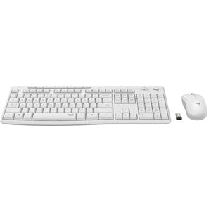 Logitech MK295 Keyboard & Mouse - Hungarian - USB Wireless RF - Keyboard/Keypad Color: Off White - USB Wireless RF Mouse -