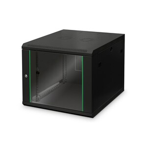 Digitus Dynamic Basic 9U Wandmontierbar Rackschrank für LAN-Schalter, Patchfeld - 482,60 mm Rack-Breite x 459 mm Regaltief