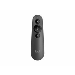 Logitech R500 Presentation Pointer - Bluetooth/Radio Frequency - USB - 3 Button(s) - Graphite - Wireless - 2.40 GHz
