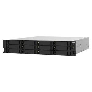 QNAP TS-1232PXU-RP-4G 12 x Total de compartimentos Sistema de armazenamento SAN/NAS - 512 MB Flash Memory Capacity Quad-co