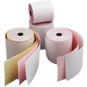 Premier Vanguard Thermal Printable Paper - White, Pink, Yellow - 20 / Box - 3-ply, Recyclable