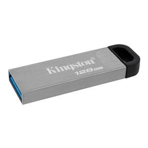 Kingston DataTraveler Kyson DTKN 128 GB USB 3.2 (Gen. 1) Typ A Flash-Laufwerk - Silber - 200 MB/s Read Speed - 60 MB/s Wri