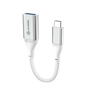 Alogic SUPER Ultra 15 cm USB/USB-C Data Transfer Cable - 1 - Cable for Phone, Tablet, Notebook, Peripheral Device - First 