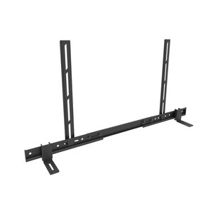 ITB - Staffa universale in acciaio nero per il montaggio di Soundbar, per monitor da 55” a 110”, fino a vesa 800×400, port