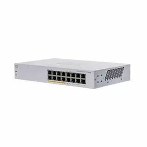Cisco 110 CBS110-16PP 16 Ports Ethernet Switch - 2 Layer Supported - 11.41 W Power Consumption - 64 W PoE Budget - Twisted