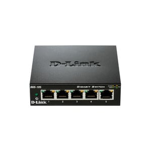 Commutateur Ethernet D-Link DGS-105 5 Ports - 2 Couche supportée - 3,10 W Power Consumption - Paire torsadée - Bureau - 5 