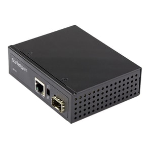 StarTech.com Transceiver/Media Converter - 1 Port(s)Network (RJ-45) - 1 x PoE (RJ-45) Ports - Optical Fiber, Twisted Pair 