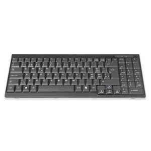 Digitus Tastatur - Kabel Konnektivität - Schweizerisch - QWERTZ Layout - Schwarz - Rackmount-LCD