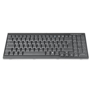 Digitus Tastatur - Kabel Konnektivität - Französisch - Schwarz - Rackmount-LCD