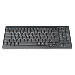 Digitus Tastatur - Kabel Konnektivität - QWERTY Layout - Schwarz - Rackmount-LCD