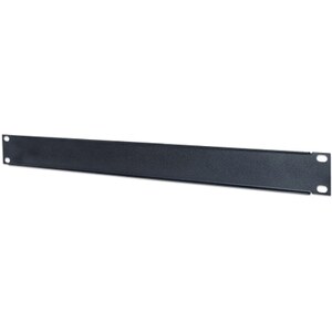 Intellinet 19" Blank Panel, 1U, Black - Steel - Jet Black - 1U Rack Height - 483 mm Width x 9 mm Depth