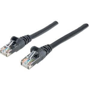 Network Patch Cable, Cat6, 0.5m, Black, CCA, U/UTP, PVC, RJ45, Gold Plated Contacts, Snagless, Booted, Lifetime Warranty, 