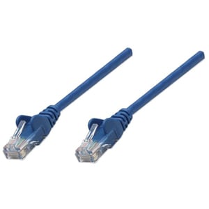 Network Patch Cable, Cat6, 1m, Blue, CCA, U/UTP, PVC, RJ45, Gold Plated Contacts, Snagless, Booted, Lifetime Warranty - Ca