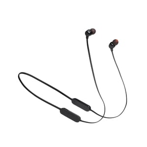 JBL TUNE 125BT Wireless Earbud Stereo Earset - Black - Binaural - In-ear - Bluetooth/RF - 16 Ohm - 20 Hz to 20 kHz