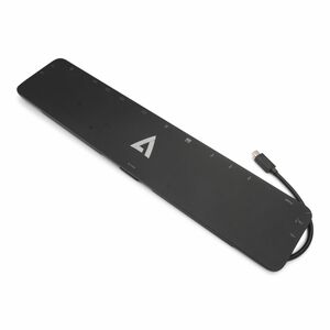V7 DOCKUCPT01 USB Type C Docking Station for Notebook, Desktop PC, Monitor - Charging Capability - Memory Card Reader - SD