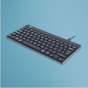 R-Go Compact Break ergonomic keyboard QWERTY (UK) - wired, black