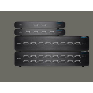 Belkin Secure F1DN116KVM-UN-4 KVM Switchbox - TAA Compliant - 16 Computer(s) - 1 Local User(s) - 3840 x 2160 - 16 x PS/2 P