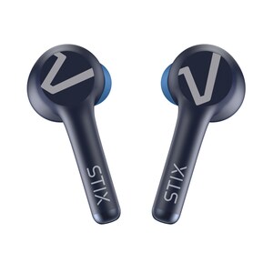 Veho STIX True Wireless Earbud Stereo Earset - Blue - Binaural - In-ear - 1000 cm - Bluetooth - 20 Hz to 20 kHz