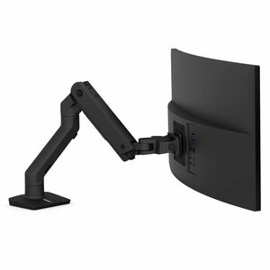 Ergotron Mounting Arm for Monitor, Display Screen, Curved Screen Display - Black - Landscape/Portrait - Height Adjustable 