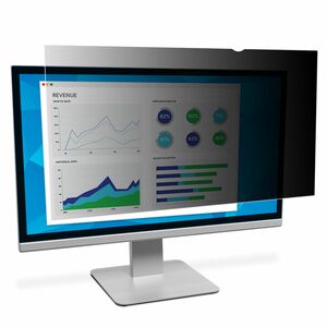 3M Anti-glare Privacy Screen Filter - Black, Matte - For 68.6 cm (27") Widescreen LCD Monitor - 16:9 - Blue Light Reductio