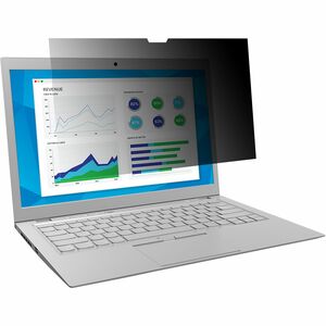 3M Anti-glare Privacy Screen Filter - Black, Matte - For 35.6 cm (14") Widescreen LCD 2 in 1 Notebook - 16:9 - Blue Light 