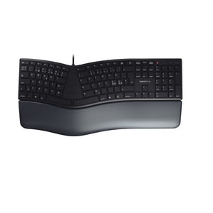 CHERRY ERGO KC 4500 Keyboard - Cable Connectivity - USB Interface - German - Black - 109 Key(s) - Computer - Windows