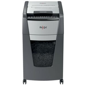 ACCO Optimum AutoFeed+ 300X Paper Shredder - Continuous Shredder - Cross Cut - 10 Per Pass - for shredding Staples, Paper 