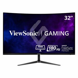 ViewSonic OMNI VX3218-PC-MHD 32" Class Full HD Curved Screen LED Monitor - 16:9 - Black - 80 cm (31.5") Viewable - Multi-d