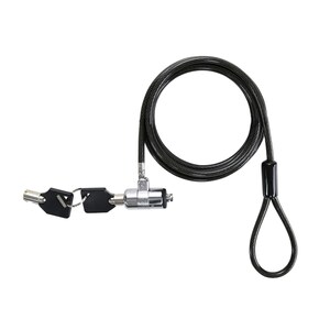 Câble de verrouillage TABLETTE STORE Pour iPad, Tablette - 1,80 m Câble - Fermeture à clé - Noir - Pour iPad, Tablette