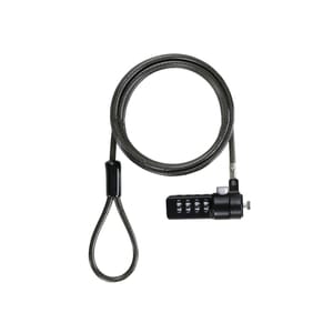 Câble de verrouillage TABLETTE STORE Pour iPad, Tablette - 3 m Câble - 4-chiffres - Fermeture à combinaison - Noir - Pour 