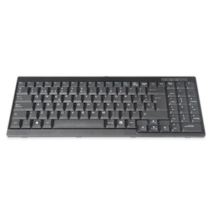 Digitus Keyboard - Cable Connectivity - USB Interface - Spanish - QWERTY Layout - Black - Windows Key Hot Key(s) - Rackmou