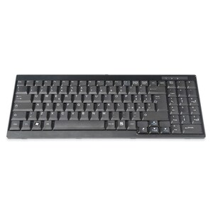 Digitus Keyboard - Cable Connectivity - QWERTY Layout - Black - Rackmount LCD