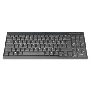 Digitus Keyboard - Cable Connectivity - USB Interface - Turkish - QWERTY Layout - Black - Rackmount LCD