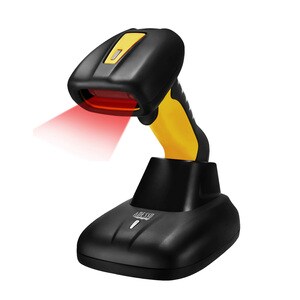Adesso NuScan 4100B Industrial, Hospitality, Warehouse Handheld Barcode Scanner - Cable/Wireless Connectivity - Yellow - 2