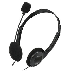 Adesso Xtream H4 Wired Over-the-head Stereo Headset - Black - Binaural - Circumaural - 32 Ohm - 20 Hz to 20 kHz - 182.9 cm
